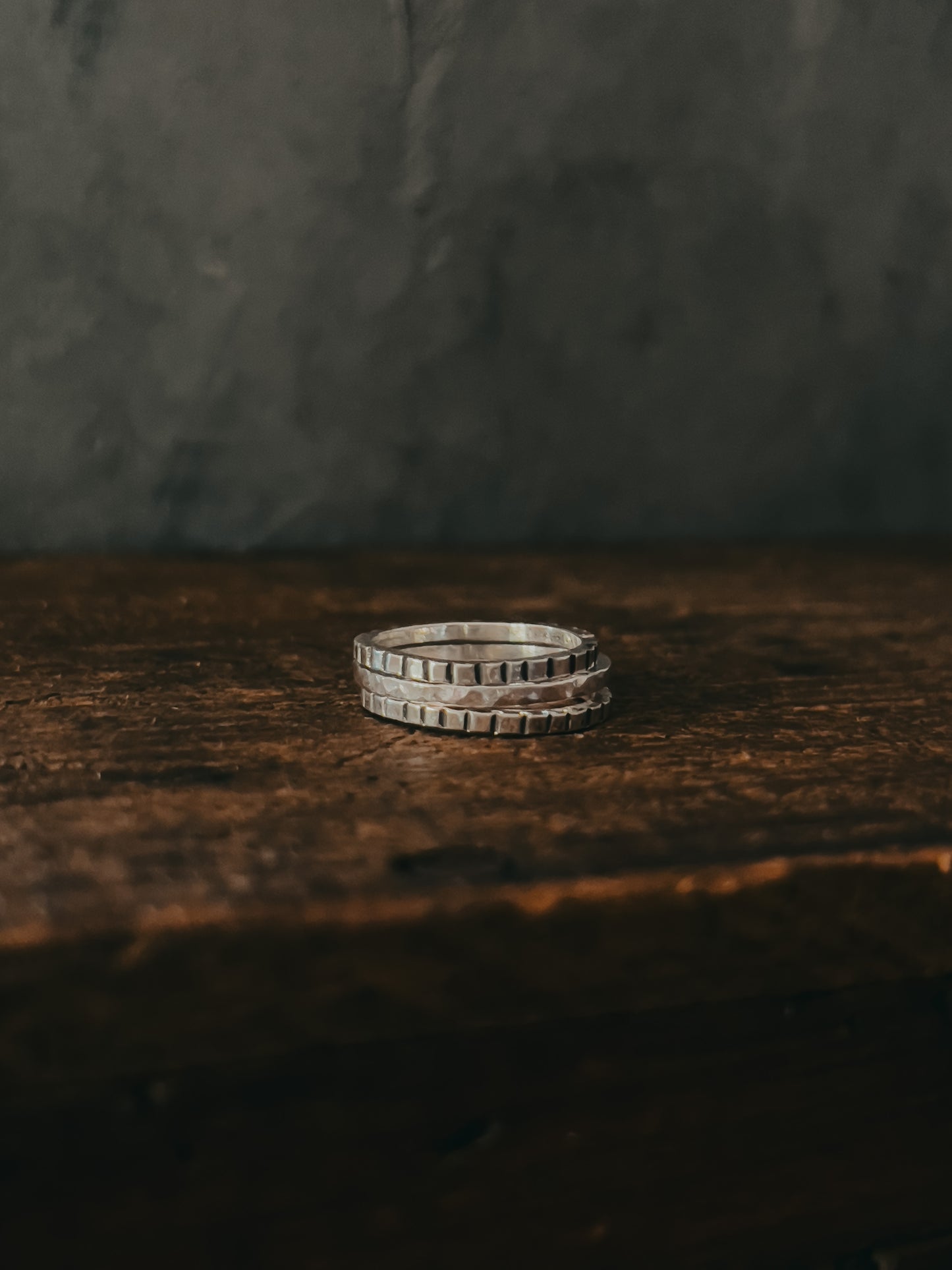 Hammered Stacker Ring