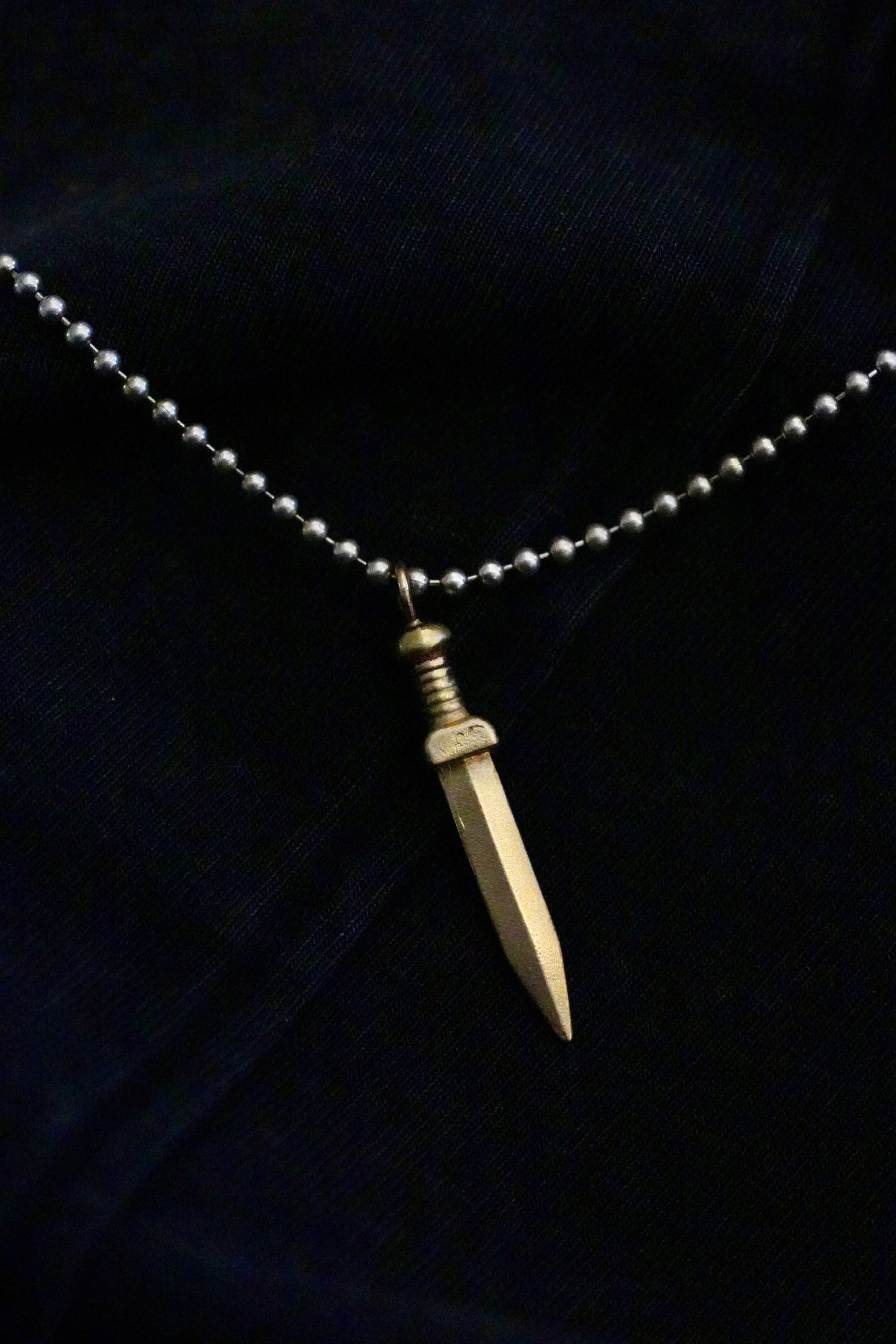 Small Bronze Sword (Silver Chain)