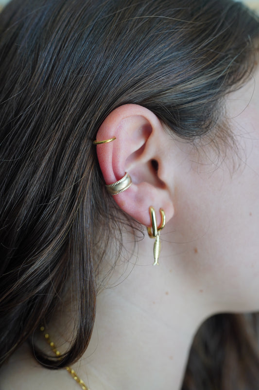 Wide Band Gold Ear Cuff