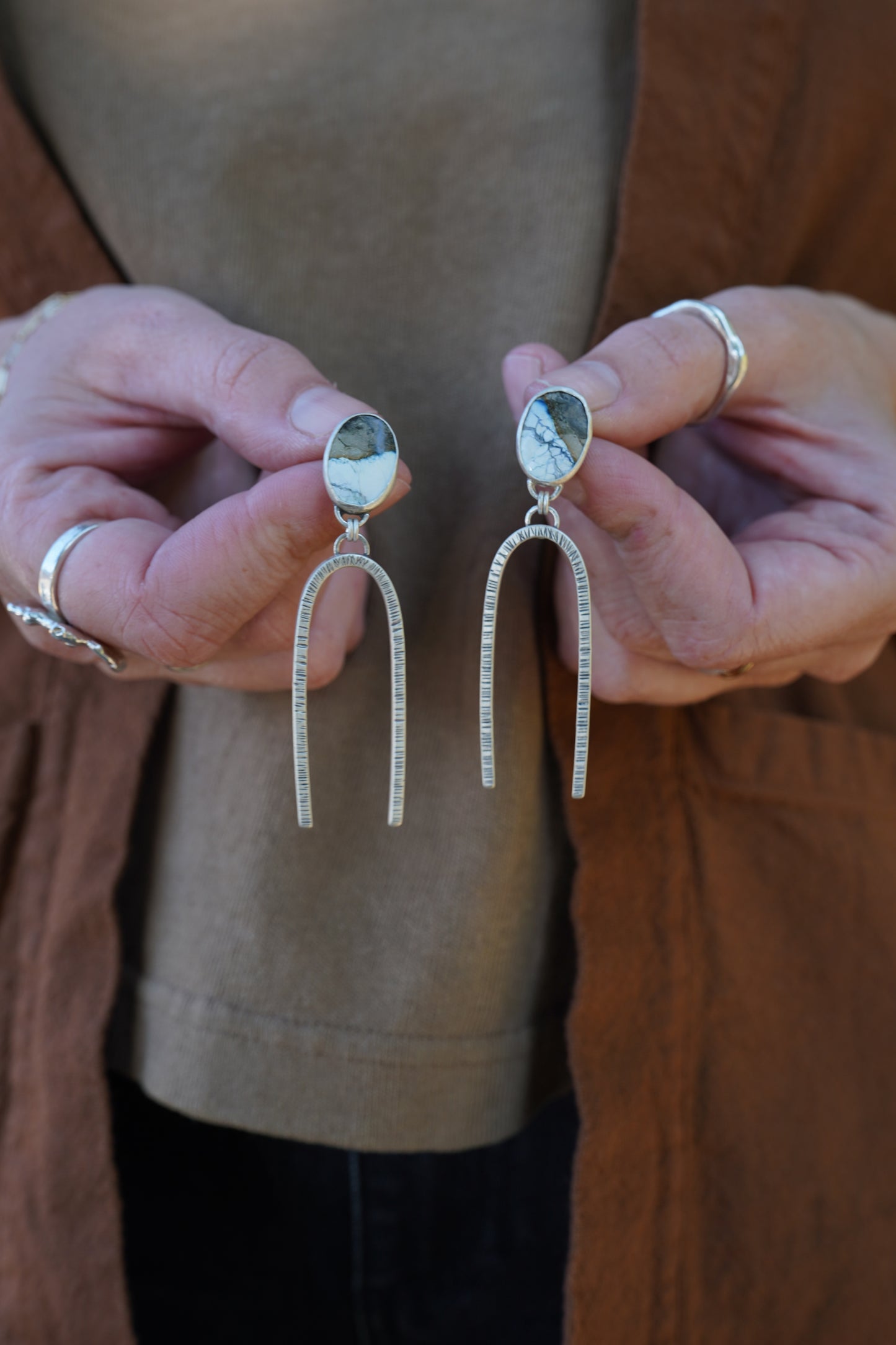 Iron Maiden U Earrings